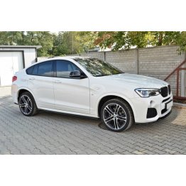 Накладки сплиттеры на пороги на BMW X4 F26 M-Paket